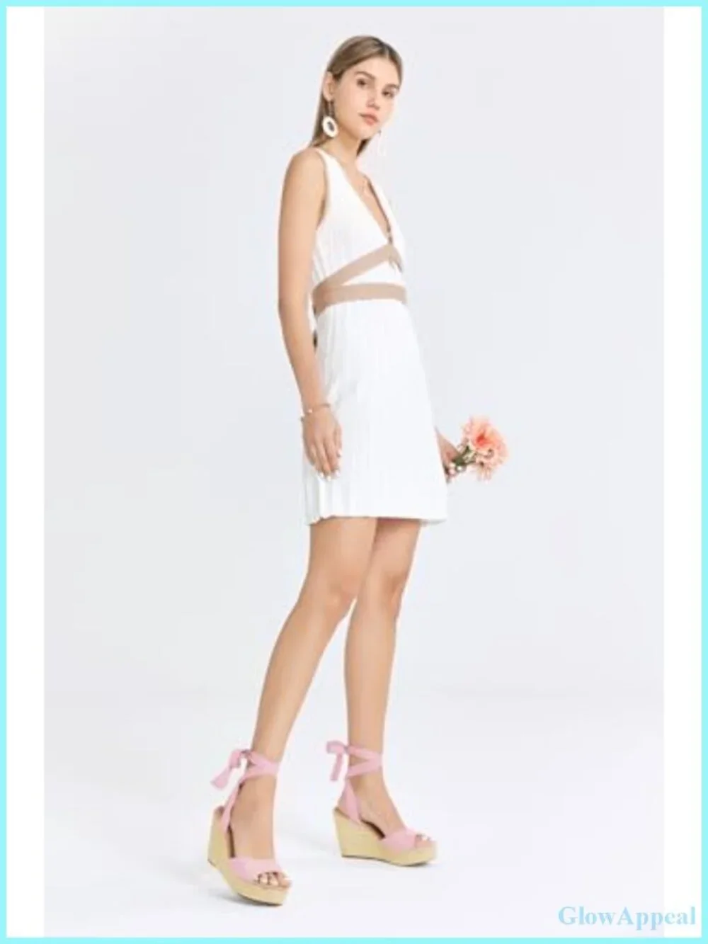 Platform Espadrille Wedge Sandals Open Toe Ankle Strap Heels